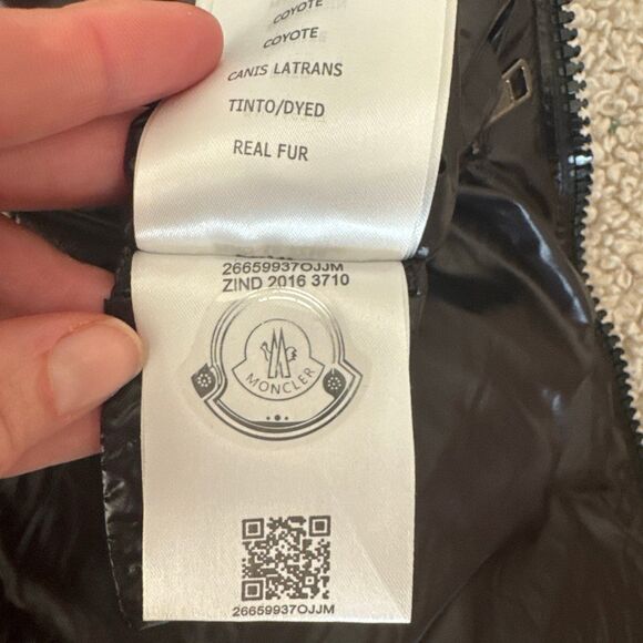 Montcler Men’s Black Down Coat Jacket size 5 Ronier Giubbutto Zind 16 3710 - Picture 10 of 11